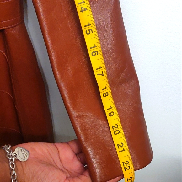 Vintage Leather Trench Coat - Picture 5 of 5